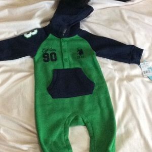 USPA NAVY & GREEN ONE PIECE FOR INFANTS 18months